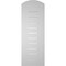 Ekena Millwork Arch Top Surface Mount PVC Gable Vent: Non-Functional, w/ 3-1/2"W x 1"P Standard Frame, 12"W x 32"H GVPAR12X3201SN - alternate 5